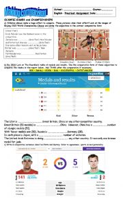 English Worksheet: Making comparison