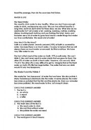 English Worksheet: Reading