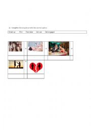 English Worksheet: relationship