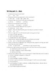 CAE writing part 1 Quiz