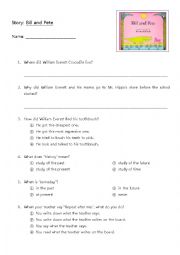 English Worksheet: Bill and Pete