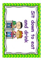English Worksheet: CLASSROOM RULES AND EXPECTATIONS - Set 2