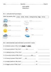 Whats the weather like? worksheet