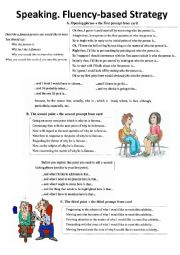 English Worksheet: Speaking fluency-based strategy (2 pages)