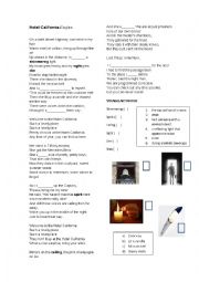 English Worksheet: Hotel California