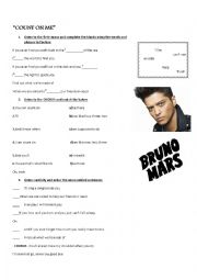 English Worksheet: Count on me by Bruno Mars