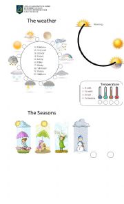 English Worksheet: the weather vocabulary 