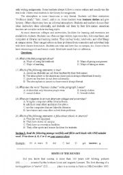 English Worksheet: grammar test