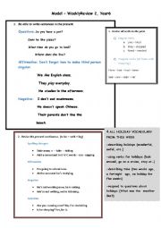 English Worksheet: MODEL FOR STUDY ELEMENTARY LEVEL  PRIMARY