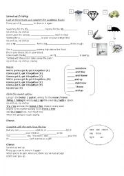 Song worksheet - Up & Up (By Coldplay)