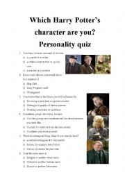 Which Harry Potters character are you? Personality quiz part 15