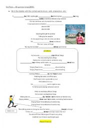 English Worksheet: All summer long - Kid Rock