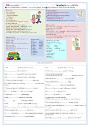 English Worksheet: will or be going to