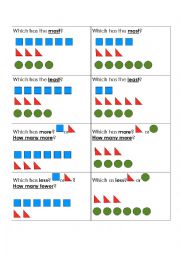 English Worksheet: 1st Grade Graph Vocab Comparing