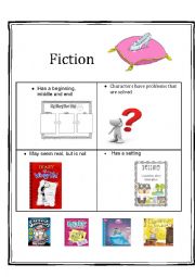 English Worksheet: fiction/nonfiction posters