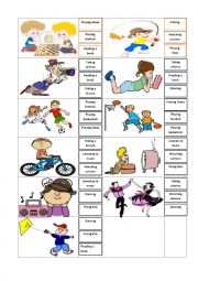 English Worksheet: Free Time Activity