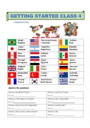 English Worksheet: Warm Up