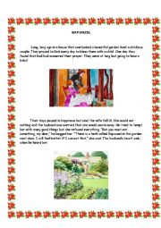 English Worksheet: Rapunzel 