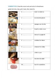 English Worksheet: COOKING FOOD