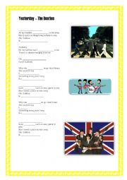 Yesterday - The Beatles (SIMPLE PAST ACTIVITY) 