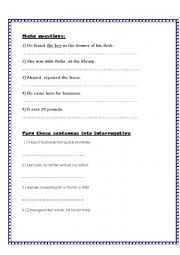 English Worksheet: past simple