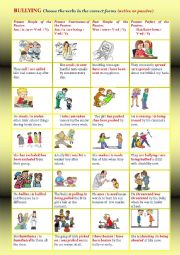 English Worksheet: BULLYING