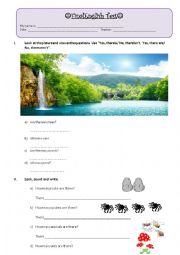 English Worksheet: Final Exam- 3rd grade primary