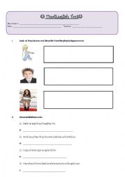 English Worksheet: Exam 5th grade primary
