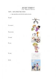 English Worksheet: Please dont leave me - P!nk (simple present + vocabulary, listening and writing)