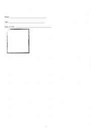 English Worksheet: Identity File