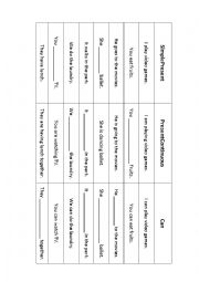 English Worksheet: Present Continuous