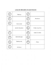 English Worksheet: A Routine day