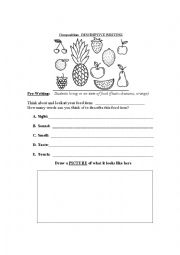 English worksheet: Descriptive Writing Composition