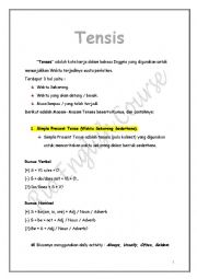 English Worksheet: Tenses in English Language