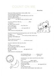 English Worksheet: count on me