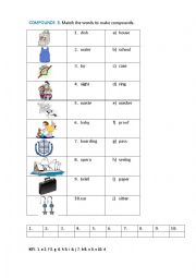 COMPOUNDS 3 (matching exercise)