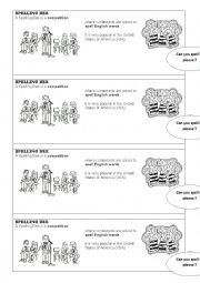English Worksheet: Spelling Bee lesson