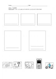 English Worksheet: Cognates