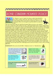 English Worksheet: Royal Canadian Mounted Police