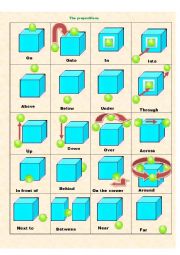 English Worksheet: The prepositions