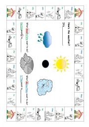 weather and outdoor activity boardgame