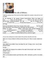 English Worksheet: Castles The Life of Others Episode video worksheet