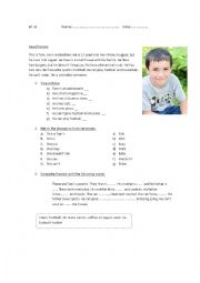 English Worksheet: personal information