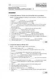 ESL Test Level 5
