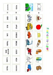 English Worksheet: Flashcards - sorting of pictures / 1
