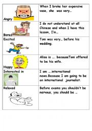 English Worksheet: Feeling and emotions 