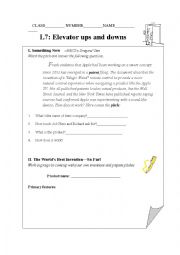 English Worksheet: BBC Dragons Den listening worksheet