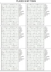 My town wordsearch