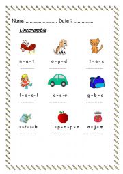 English Worksheet: worksheet for beginners (2)