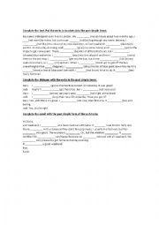 English Worksheet: Past Simple